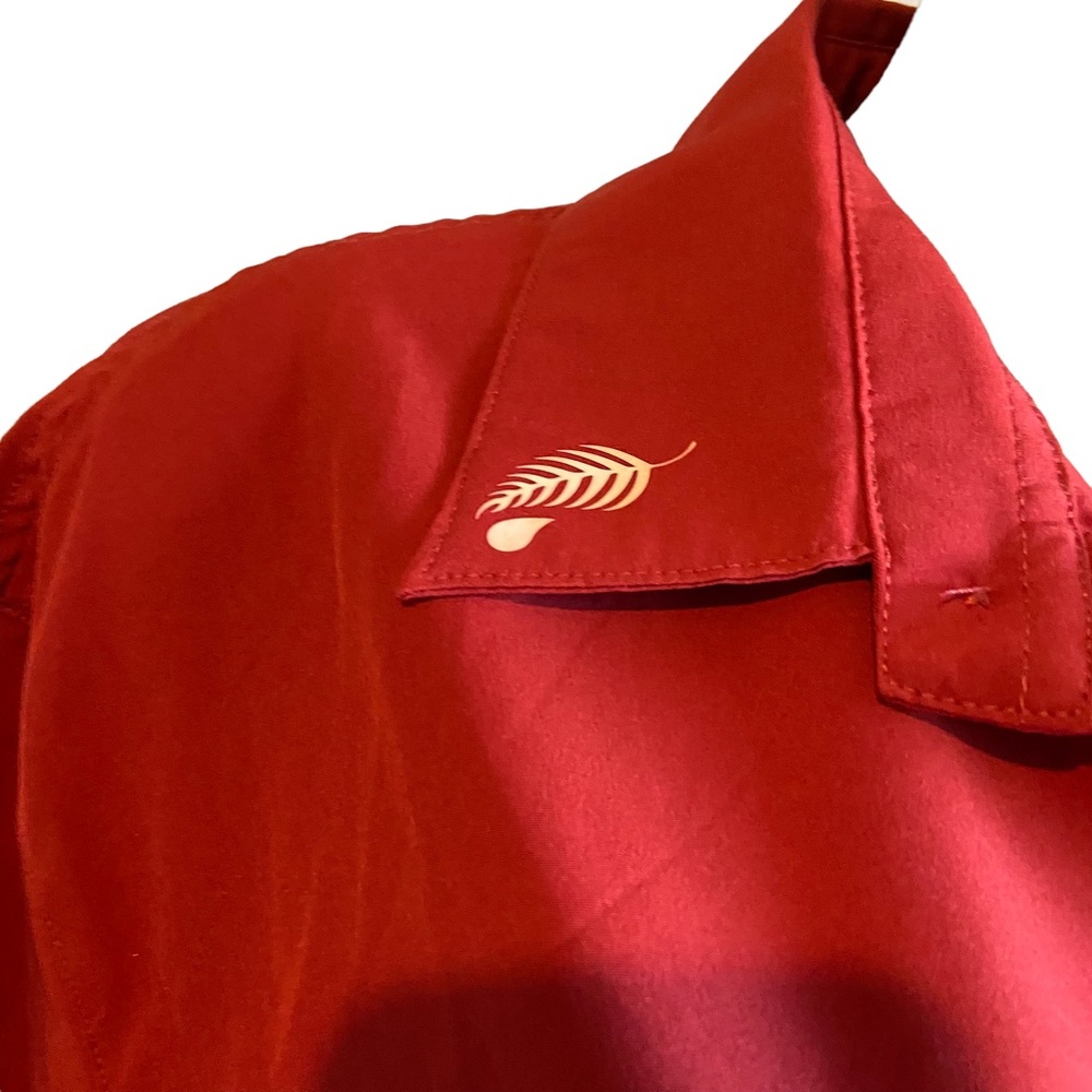 Melaleuca Unisex Performance Polo Shirt Terracotta Orange Stretch Uniform Sz Xl View 4